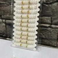 دستبند مرواریدی نگین دار