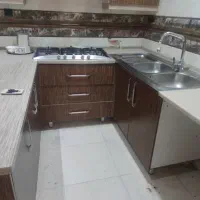 کابینت ام دی اف سالم به همراه گاز هود سینک شیر