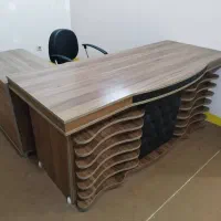 میز مدیریتی ال مانند و صندلی مدیریتی