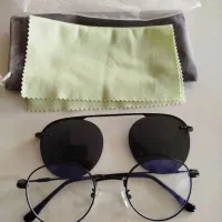 عینک طبی همراه فریم آفتابی نو و سالم