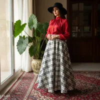 پارچه پشمی چهارخونه