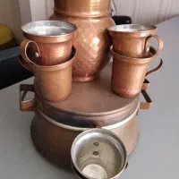 پارچ ولیوان وقابلمه مسی