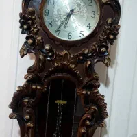 ساعت ایستاده چوبی منبت کاری شده نو نو