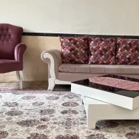 مبل و زیرتلویزیون در حد نو