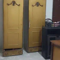 کمد دوتیکه محکم چوبی