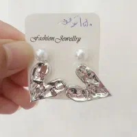 گوشواره آبکاری نقره