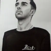 طراحی چهره سیاهقلم