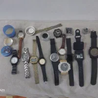 درود دوستان عزیز 14 15 عدد ساعت و شیشه و قطعات