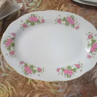 فروش دیس چینی وبشقاب بزرگ گل قرمز|ظروف سرو و پذیرایی|فولادشهر, C8|دیوار