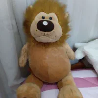 عروسک شیر نرم عسلی