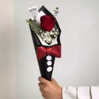 دسته گل های های زیبا برای روز پدر باگل طبیعی