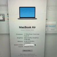 Macbook Air 13-inch 2020|رایانه همراه|تهران, حکمت|دیوار