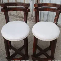 صندلی بلند تکیه گاه دوتایی اپنی صندلی جزیره اوپن|صندلی و نیمکت|قدس, شهرک فرزان|دیوار