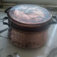 قابلمه مسی قدیمی وسنگین