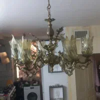 ست لوسترو ساعت و دیوارکوب برنز|لوستر و چراغ آویز|تهران, یافت آباد جنوبی|دیوار
