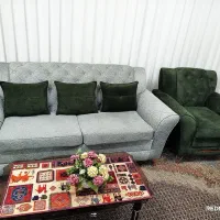 مبل سفید و سبز شیک نو نو|مبلمان خانگی و میز عسلی|اردبیل, |دیوار