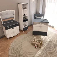 سرویس خواب کودک و نوجوان(تخت و کمد و میز تحریر )|تخت و سرویس خواب|چهاردانگه (تهران), |دیوار