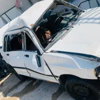 پراید مدل ۸۳ تصادفی