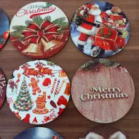 20 عدد زیر لیوانی چوبی نو