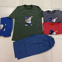 ست تیشرت شلوارک پنبه بچگانه عمده زیرفی حراجی