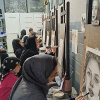 آموزش چهره سیاه قلم