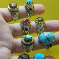 انگشتر فیروزه نیشابور و انگشتر باباقوری|جواهرات|مشهد, جانباز|دیوار