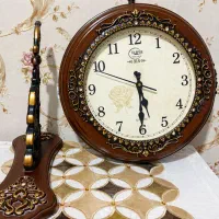ساعت دو طرفه زیبا چوبی