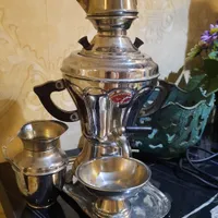 ست سماور برقی و قوری و سینی
