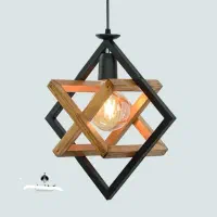 لوستر مینیمال چوبی