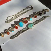 انگشتر فیروزه عقیق یاقوت