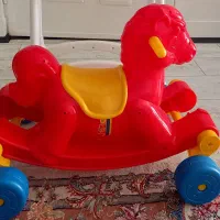 راکر اسبی پلاستیکی چرخ دار