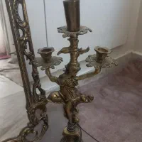 آینه وشمعدان برنز|صنایع دستی و سایر لوازم تزئینی|تهران, دریاچه شهدای خلیج فارس|دیوار