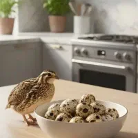 تخم بلدرچین تازه خانگی ارگانیک