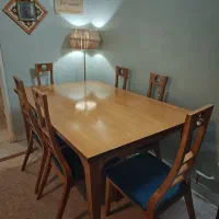 میز ناهارخوری 6 نفره تمام چوب راش