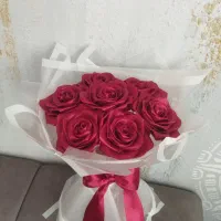 دسته گل ربانی ۷شاخه فقط ۲۸۰