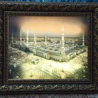 تابلو مسجد پیامبر مدینه با قابلیت روشنایی چراغها