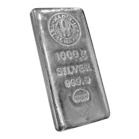 شمش نقره یک کیلویی ندیر