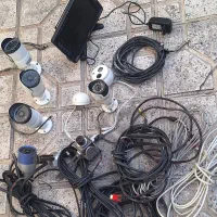 دوربین مدار بسته همراه مانیتور و کابل