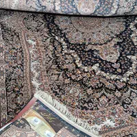 یک جفت فرش۹متری۷۰۰شانه۲۵۵۰تراکم نگین مشهد سورمه ای|فرش|تهران, سجاد|دیوار