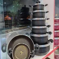 سرویس قابلمه ۱۴ پارچه گرانیتی اک