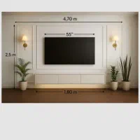 گچبری پیشساخته قاببندی تیوی وال دیوار ترمووال نقاش|خدمات پیشه و مهارت|مشهد, آزادشهر|دیوار