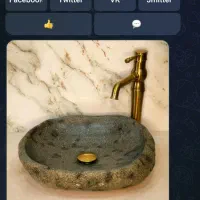 کاسه روشویی سنگی.رودخانه ای|لوازم سرویس بهداشتی|مشهد, پنجتن|دیوار