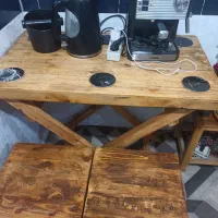 میز و صندلی چوبی روسی