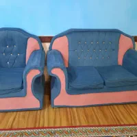 مبل هفت نفره ، جلو مبلی ،پنکه سقفی ،دیس قطاب پزی|مبلمان خانگی و میز عسلی|بجنورد, |دیوار