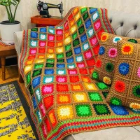 دست بافت های هنری .کوسن شال مبل دیوار کوب و