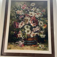 تابلو فرش دست بافت و کمی هم ابریشم داخلش کار شده