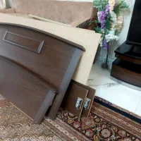 تخت خواب دونفره چوب|تخت و سرویس خواب|اردبیل, |دیوار