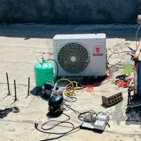 تعمیرات نصب سرویس گازگیری کولر های دوتیکه پنجره ای