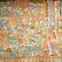 دنیای مجموعه داری|کلکسیون سکه، تمبر، اسکناس|رشت, بازار|دیوار