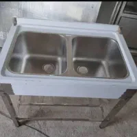 سینک و وان صنعتی پایه دار و دیواری